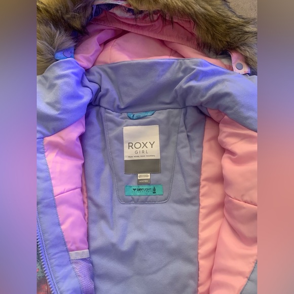 Roxy Girl Dri-Flight American Pie Snow Jacket Blue Landscape NWT Size XL (14) - Picture 8 of 12